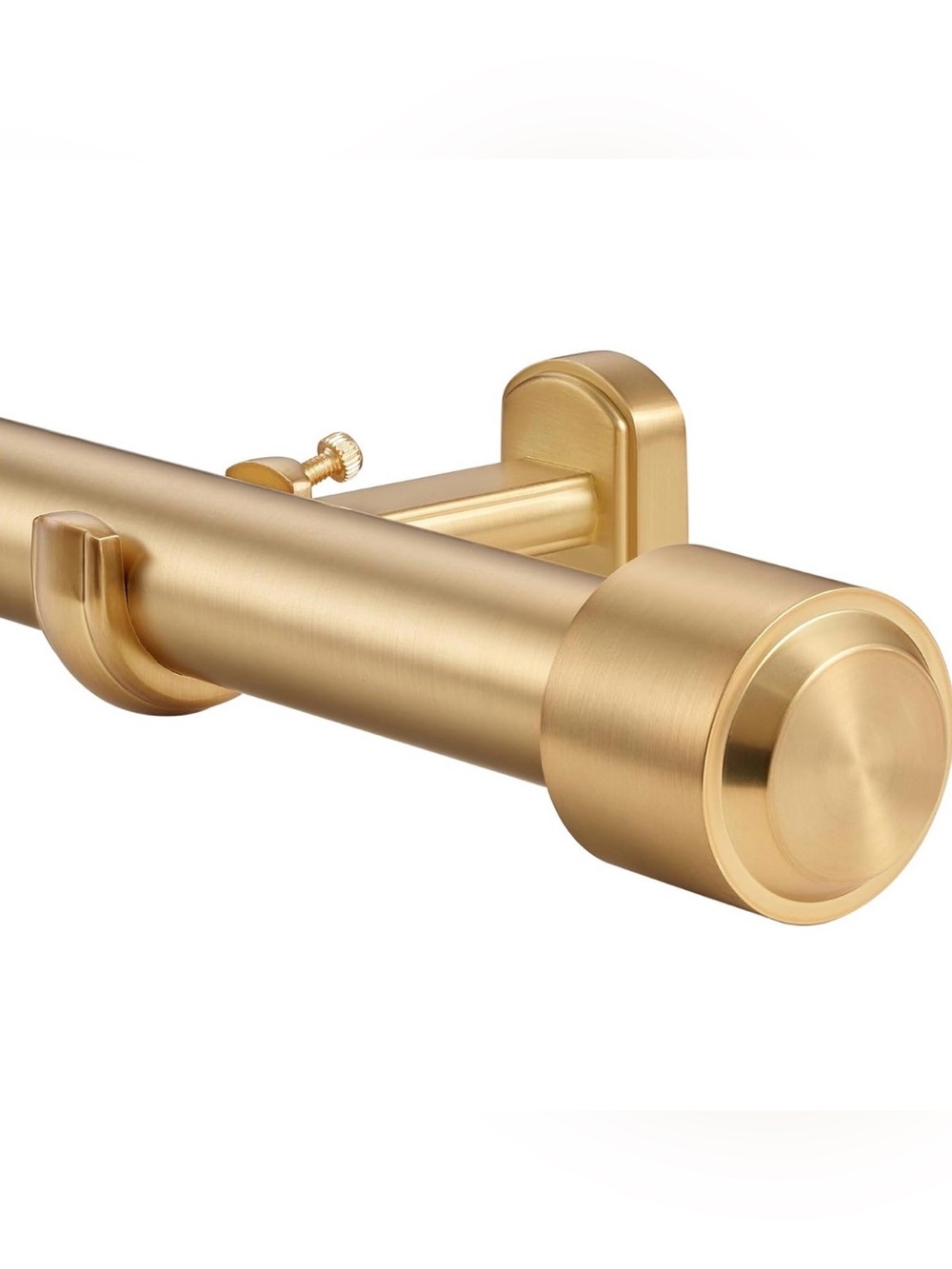 Curtain Rod NWT, Warm Gold, 72 to 144 Inches, Heavy Duty Large, RETAILS $65